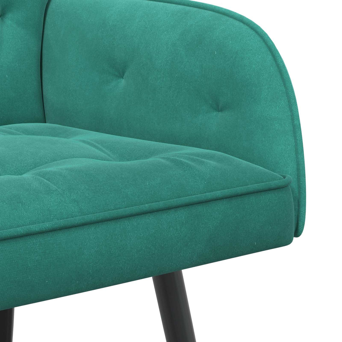 vidaXL 2 Seater Sofa with Metal Legs 2-Seater Turquoise Velvet