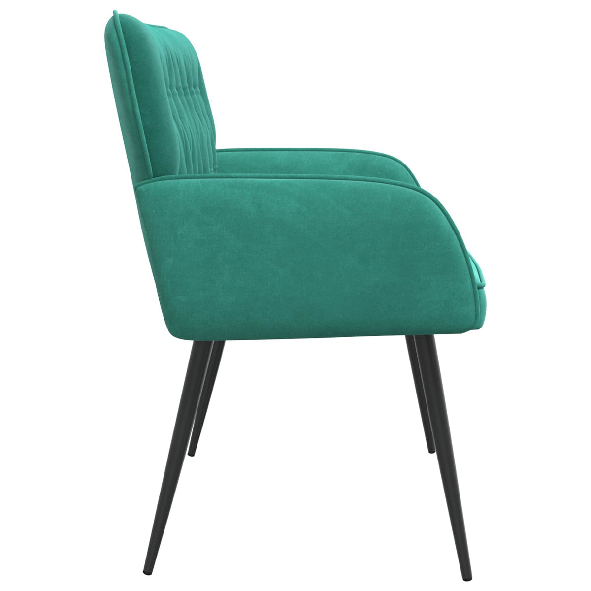 vidaXL 2 Seater Sofa with Metal Legs 2-Seater Turquoise Velvet