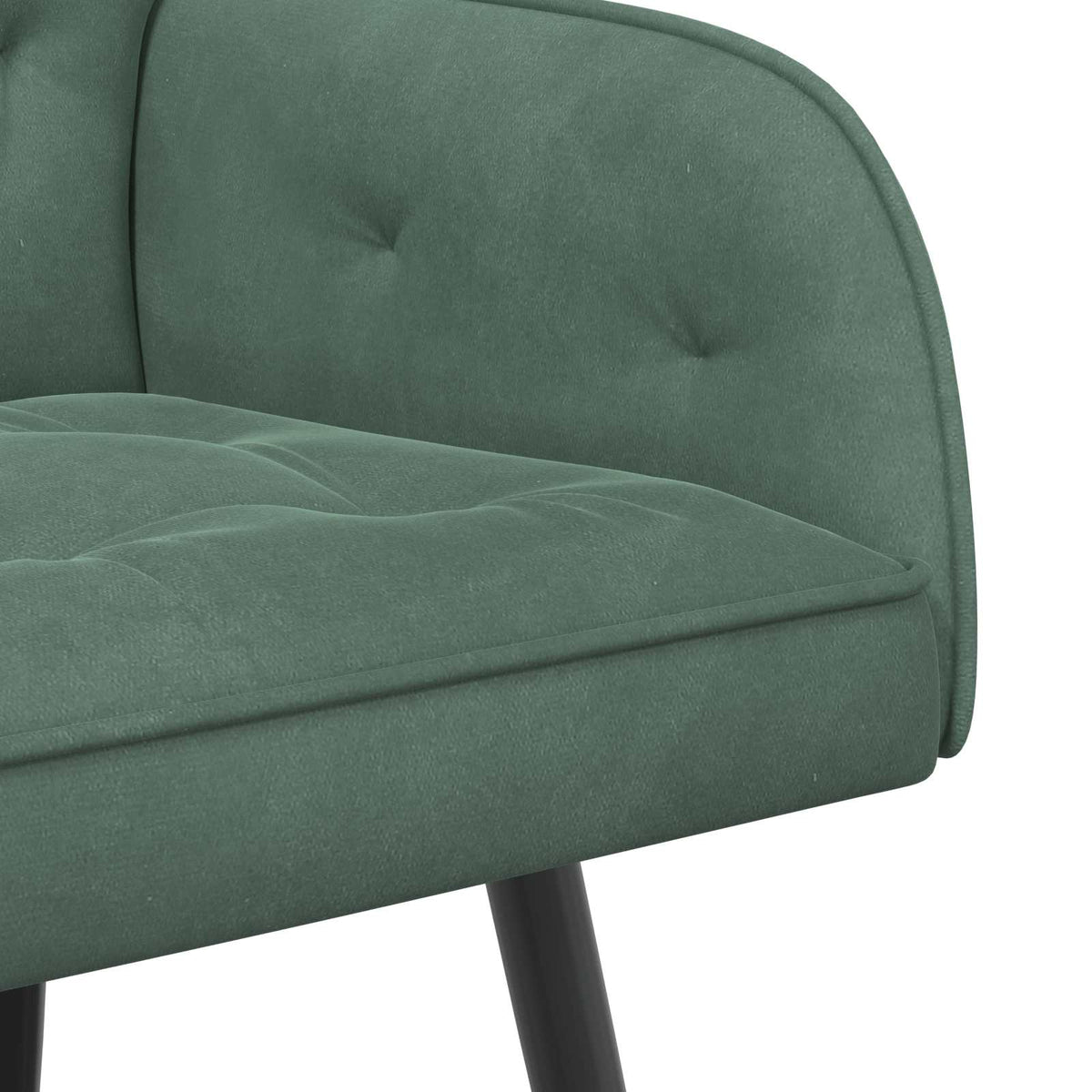 vidaXL 2 Seater Sofa with Metal Legs 2-Seater Sea Green Velvet