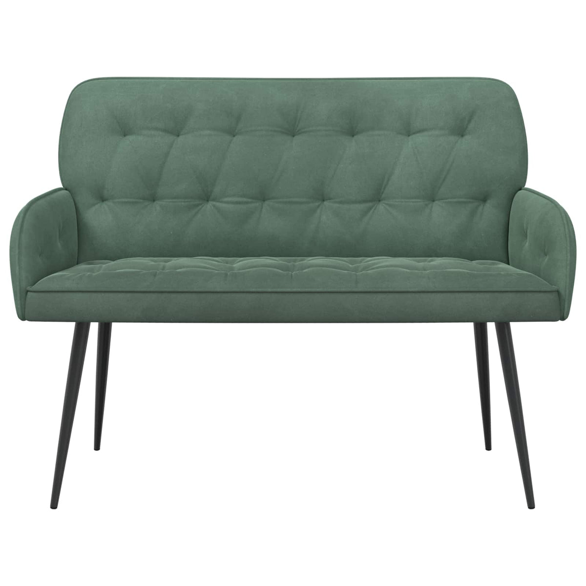 vidaXL 2 Seater Sofa with Metal Legs 2-Seater Sea Green Velvet