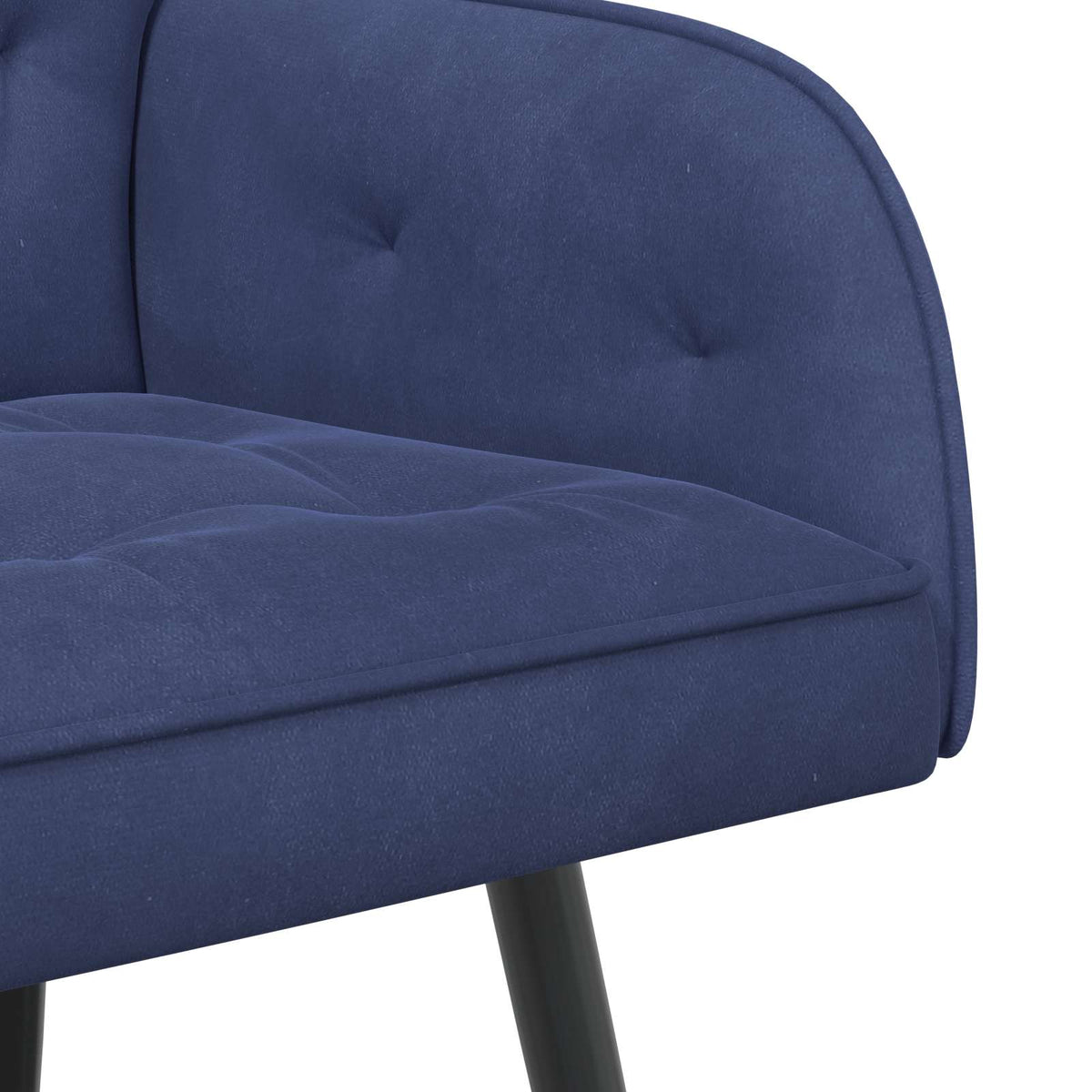 vidaXL 2 Seater Sofa with Metal Legs 2-Seater Police Blue Velvet