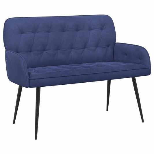 vidaXL 2 Seater Sofa with Metal Legs 2-Seater Police Blue Velvet
