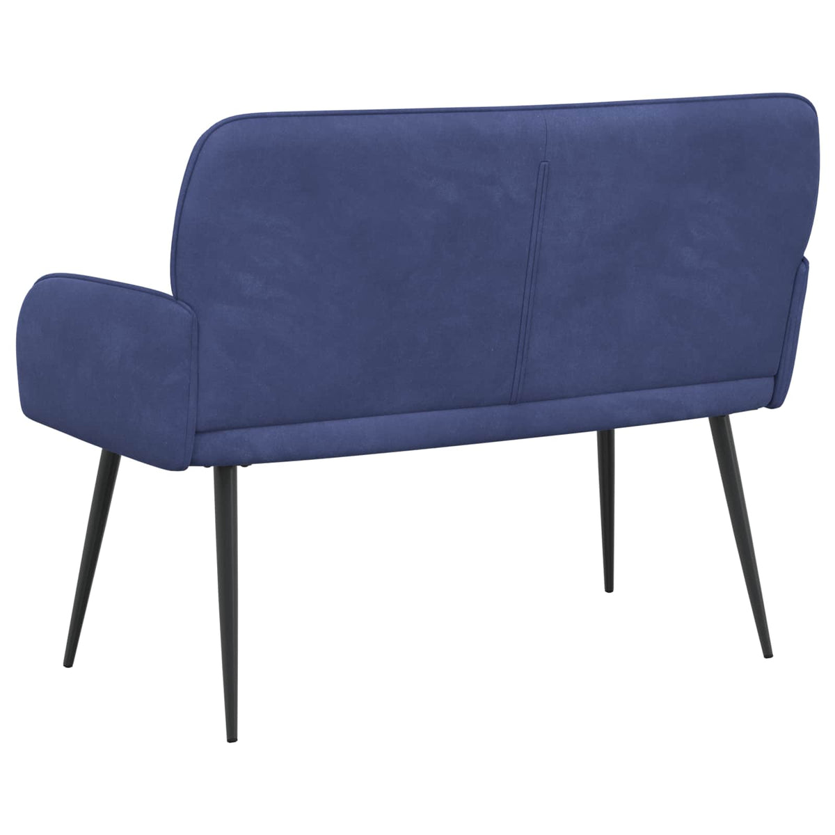 vidaXL 2 Seater Sofa with Metal Legs 2-Seater Police Blue Velvet