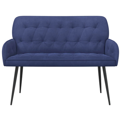 vidaXL 2 Seater Sofa with Metal Legs 2-Seater Police Blue Velvet
