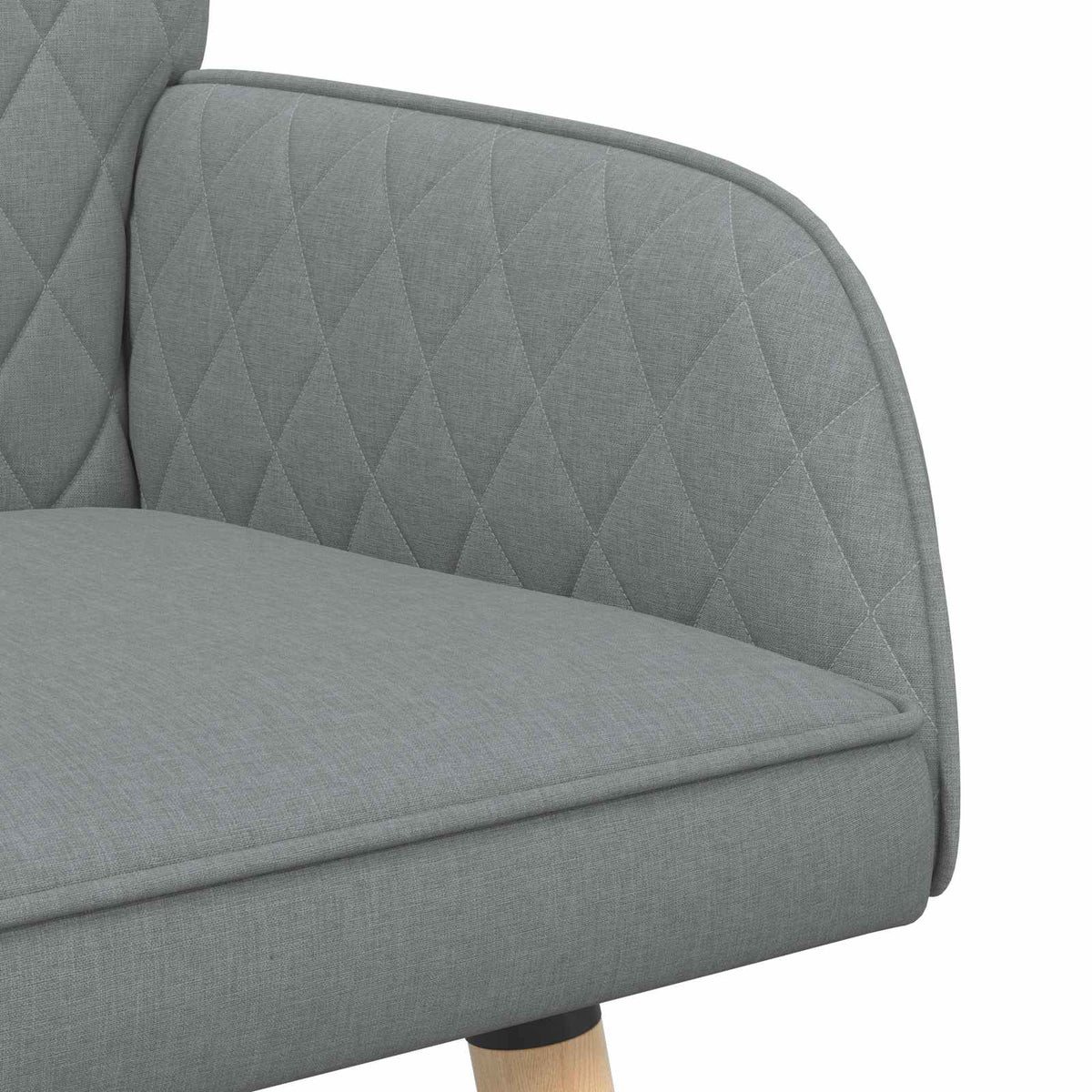 vidaXL 2 Seater Sofa with Solid Wood Legs 2-Seater Light Grey
