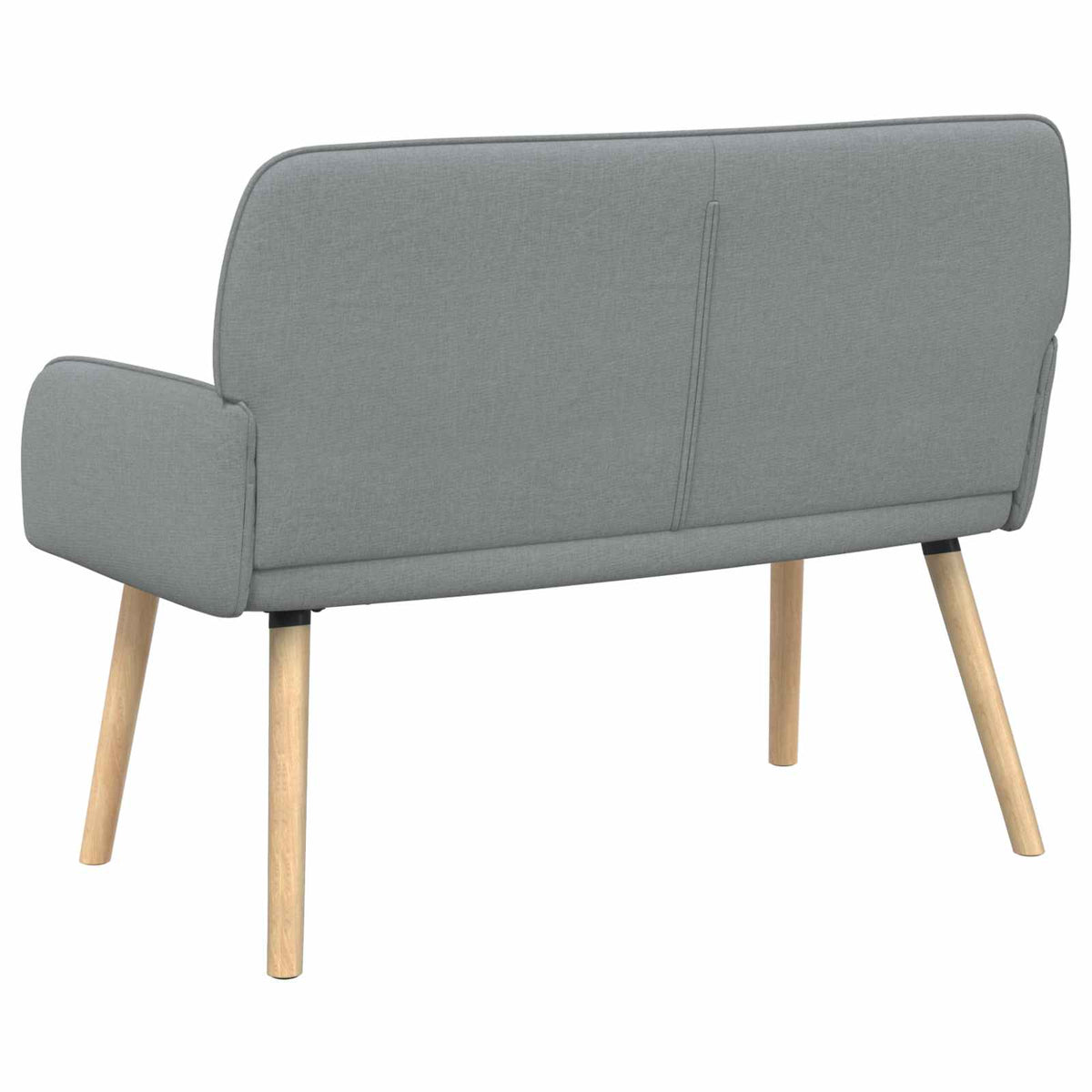 vidaXL 2 Seater Sofa with Solid Wood Legs 2-Seater Light Grey