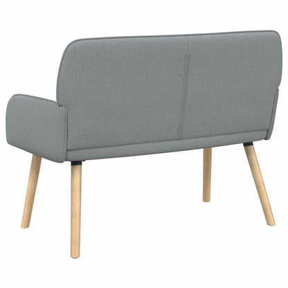 vidaXL 2 Seater Sofa with Solid Wood Legs 2-Seater Light Grey