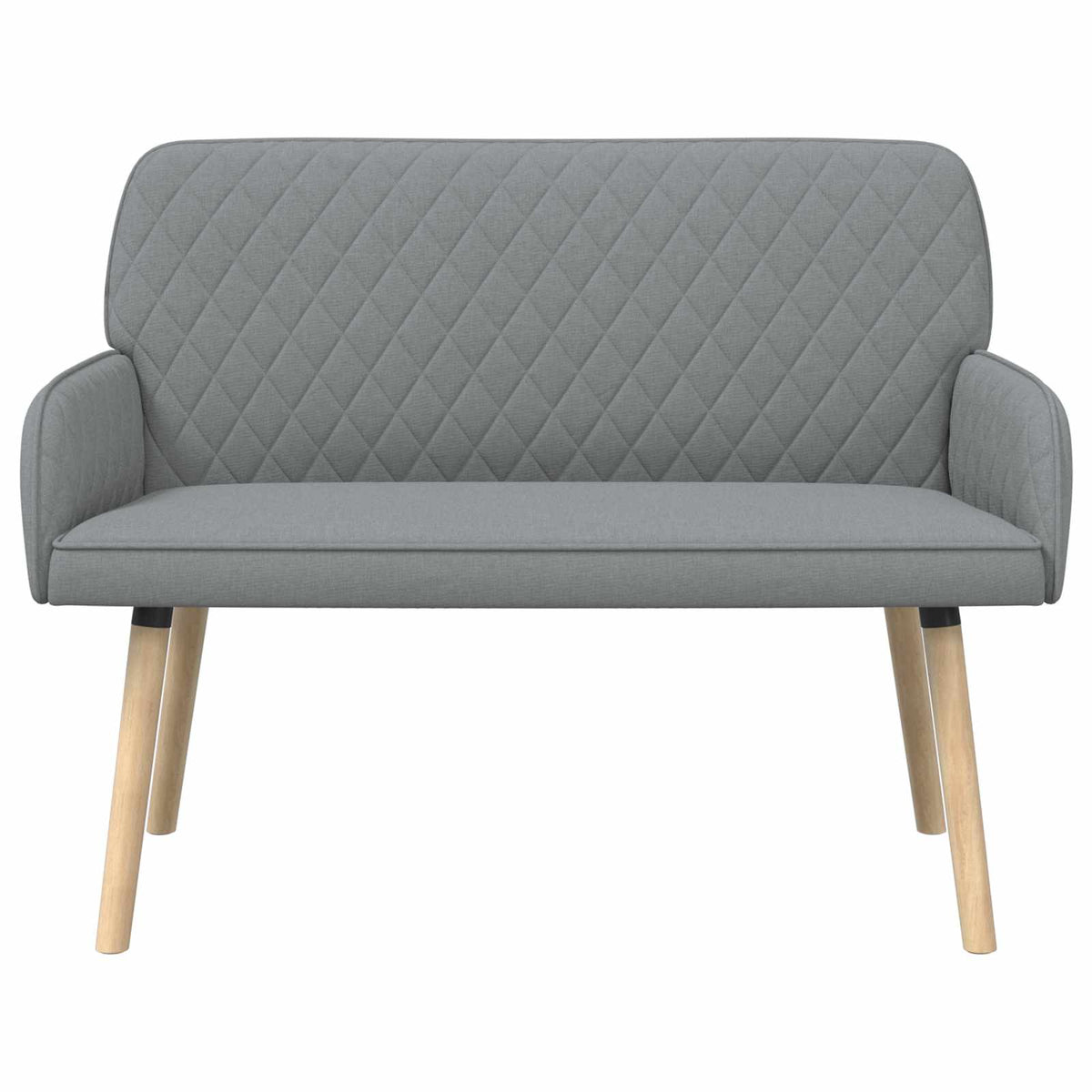 vidaXL 2 Seater Sofa with Solid Wood Legs 2-Seater Light Grey