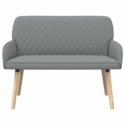 vidaXL 2 Seater Sofa with Solid Wood Legs 2-Seater Light Grey