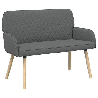 vidaXL 2 Seater Sofa with Solid Wood Legs 2-Seater Dark Grey
