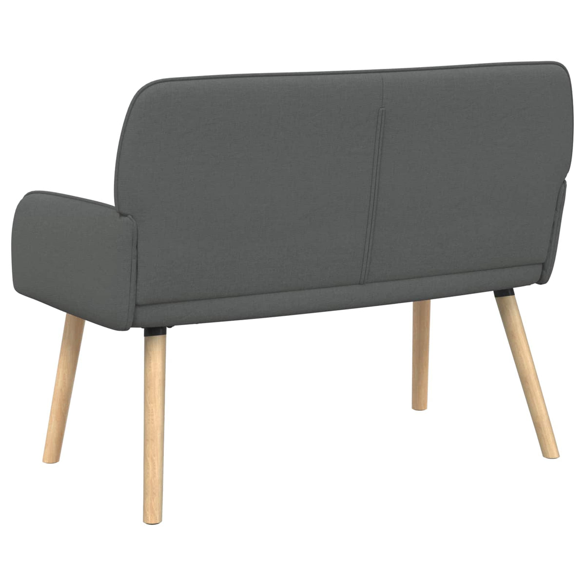 vidaXL 2 Seater Sofa with Solid Wood Legs 2-Seater Dark Grey
