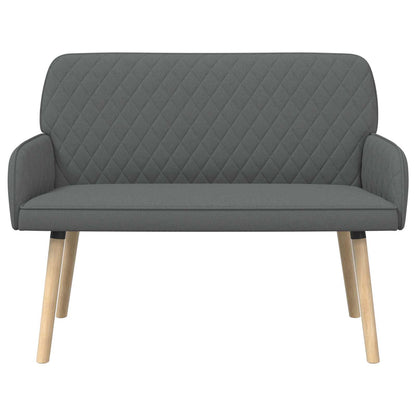 vidaXL 2 Seater Sofa with Solid Wood Legs 2-Seater Dark Grey