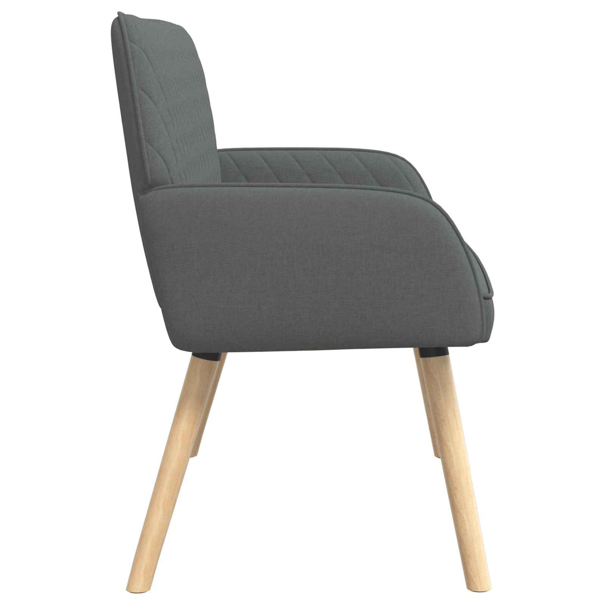 vidaXL 2 Seater Sofa with Solid Wood Legs 2-Seater Dark Grey