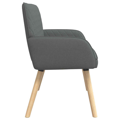 vidaXL 2 Seater Sofa with Solid Wood Legs 2-Seater Dark Grey