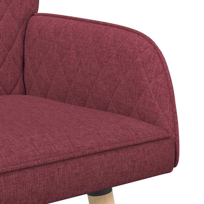 vidaXL 2 Seater Sofa with Solid Wood Legs 2-Seater Wine Red