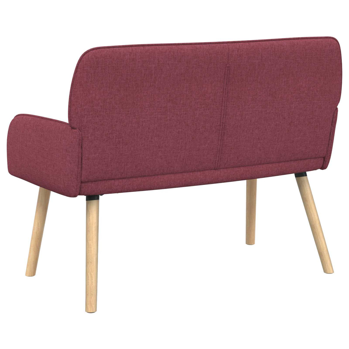 vidaXL 2 Seater Sofa with Solid Wood Legs 2-Seater Wine Red