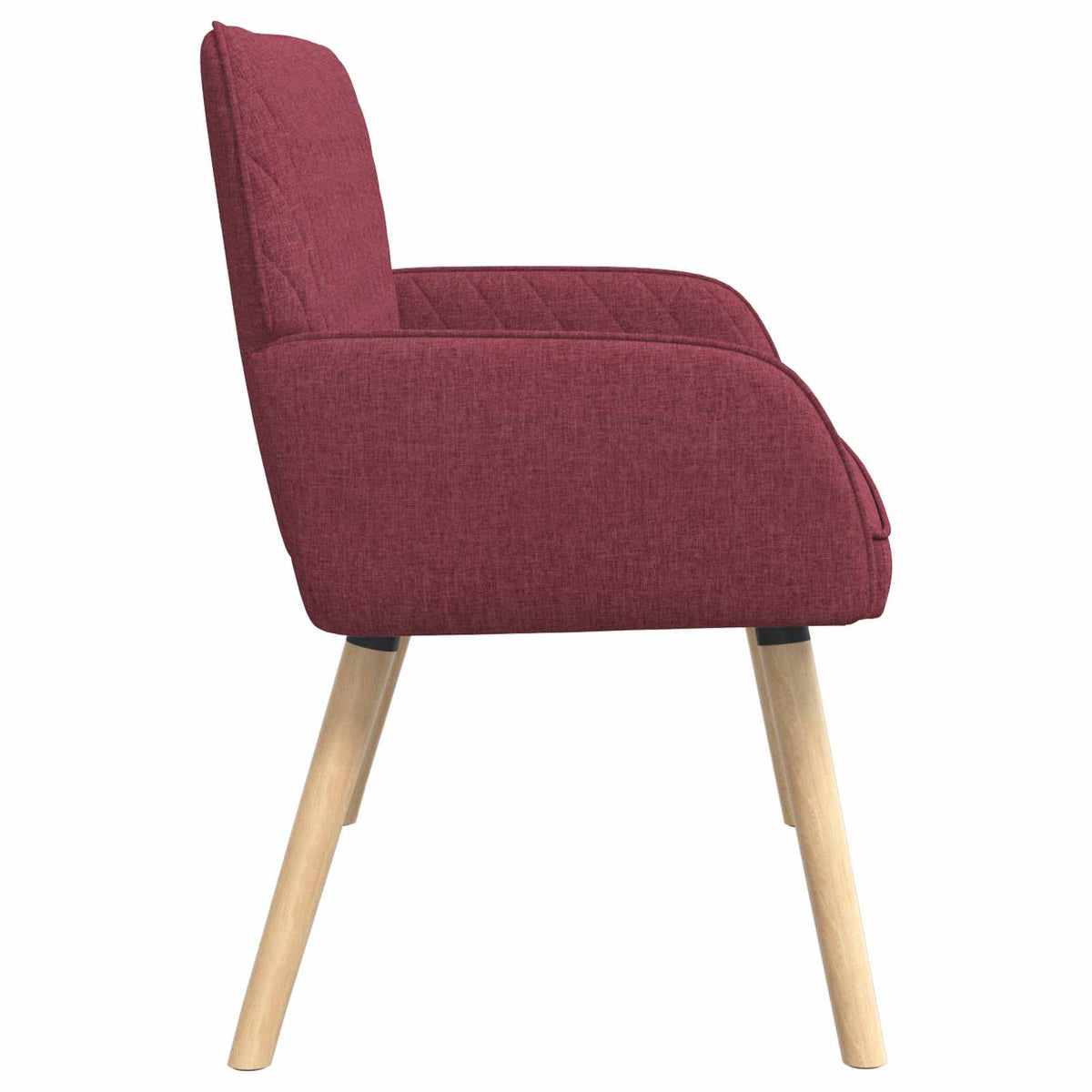 vidaXL 2 Seater Sofa with Solid Wood Legs 2-Seater Wine Red