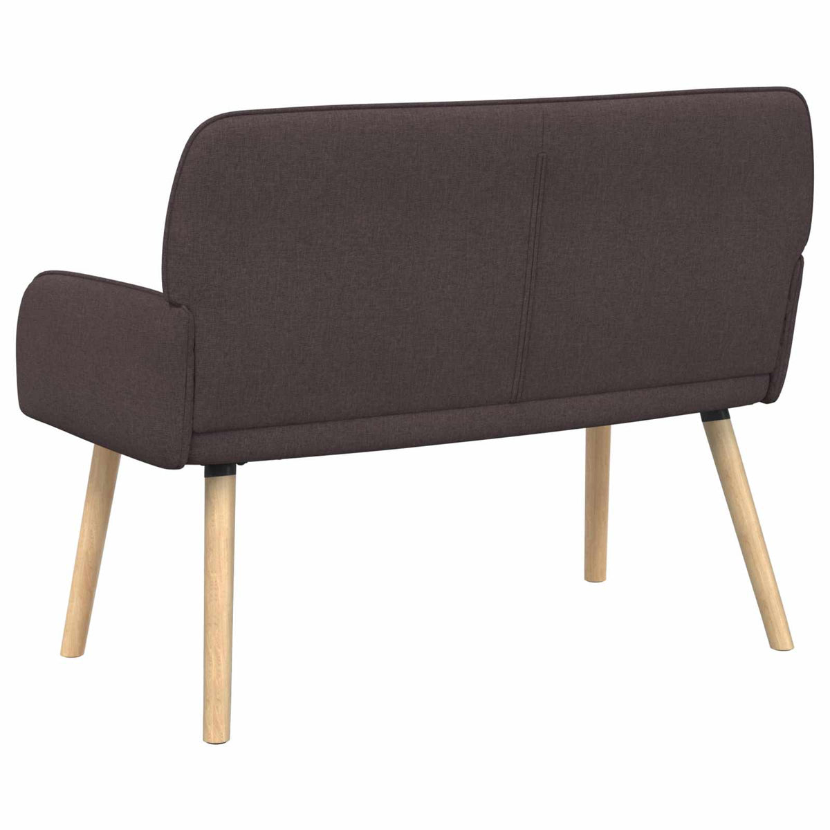 vidaXL 2 Seater Sofa with Solid Wood Legs 2-Seater Dark Brown