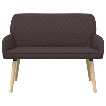 vidaXL 2 Seater Sofa with Solid Wood Legs 2-Seater Dark Brown