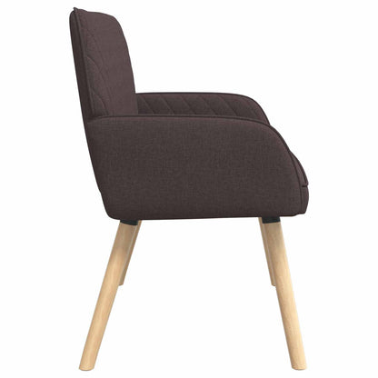 vidaXL 2 Seater Sofa with Solid Wood Legs 2-Seater Dark Brown
