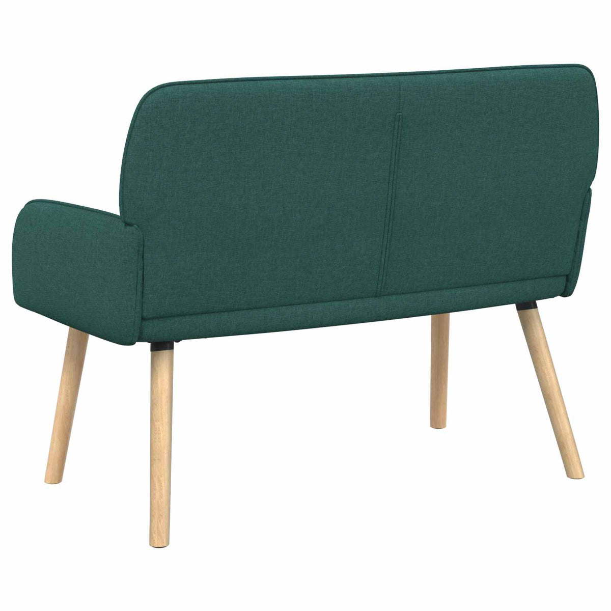 vidaXL 2 Seater Sofa with Solid Wood Legs 2-Seater Dark Green