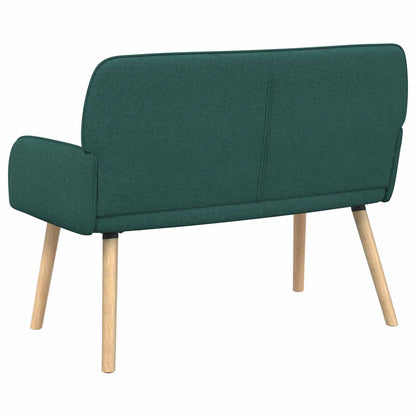 vidaXL 2 Seater Sofa with Solid Wood Legs 2-Seater Dark Green