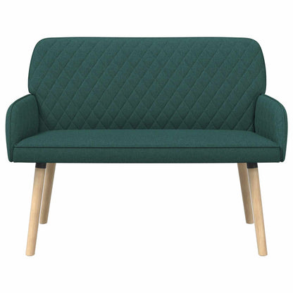vidaXL 2 Seater Sofa with Solid Wood Legs 2-Seater Dark Green