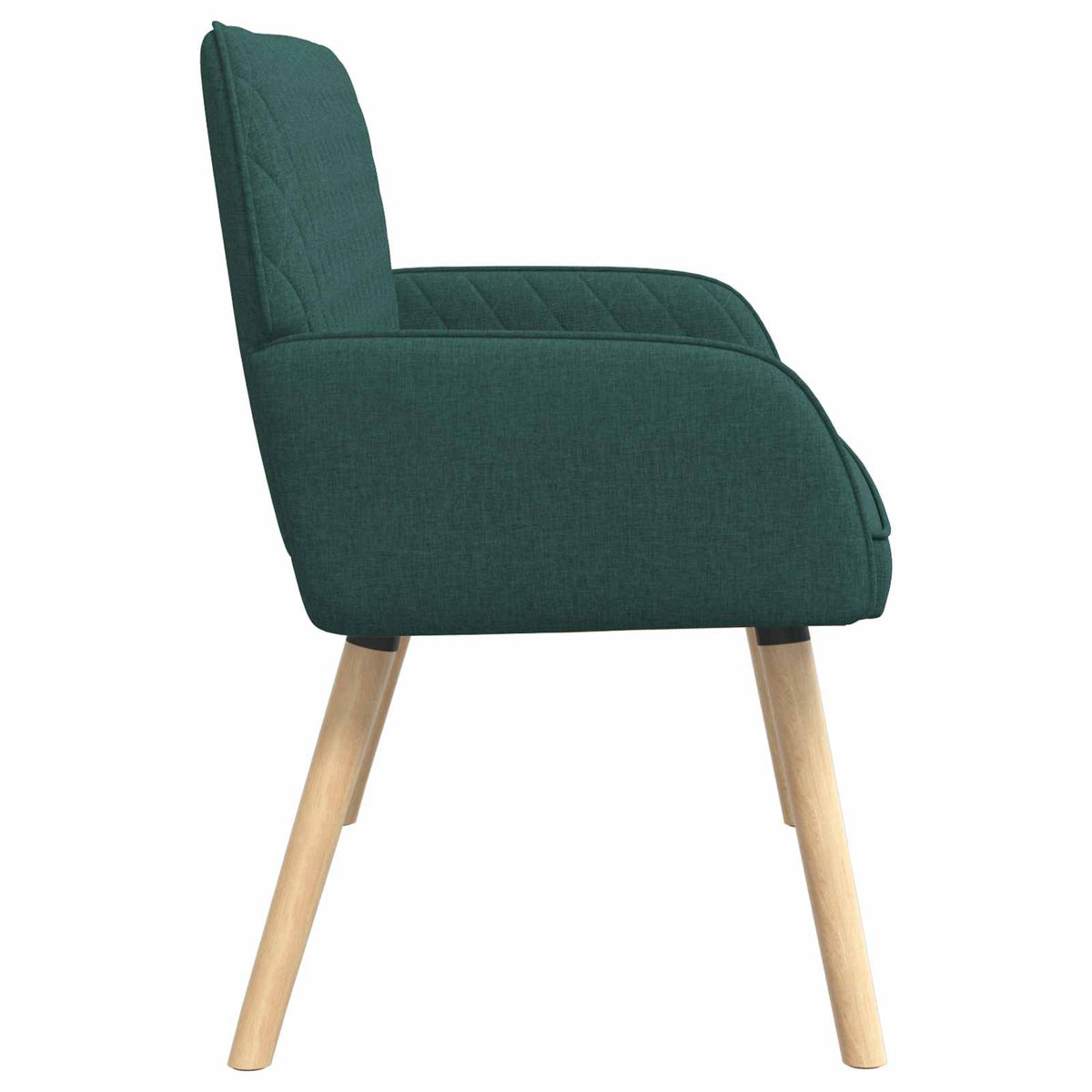 vidaXL 2 Seater Sofa with Solid Wood Legs 2-Seater Dark Green