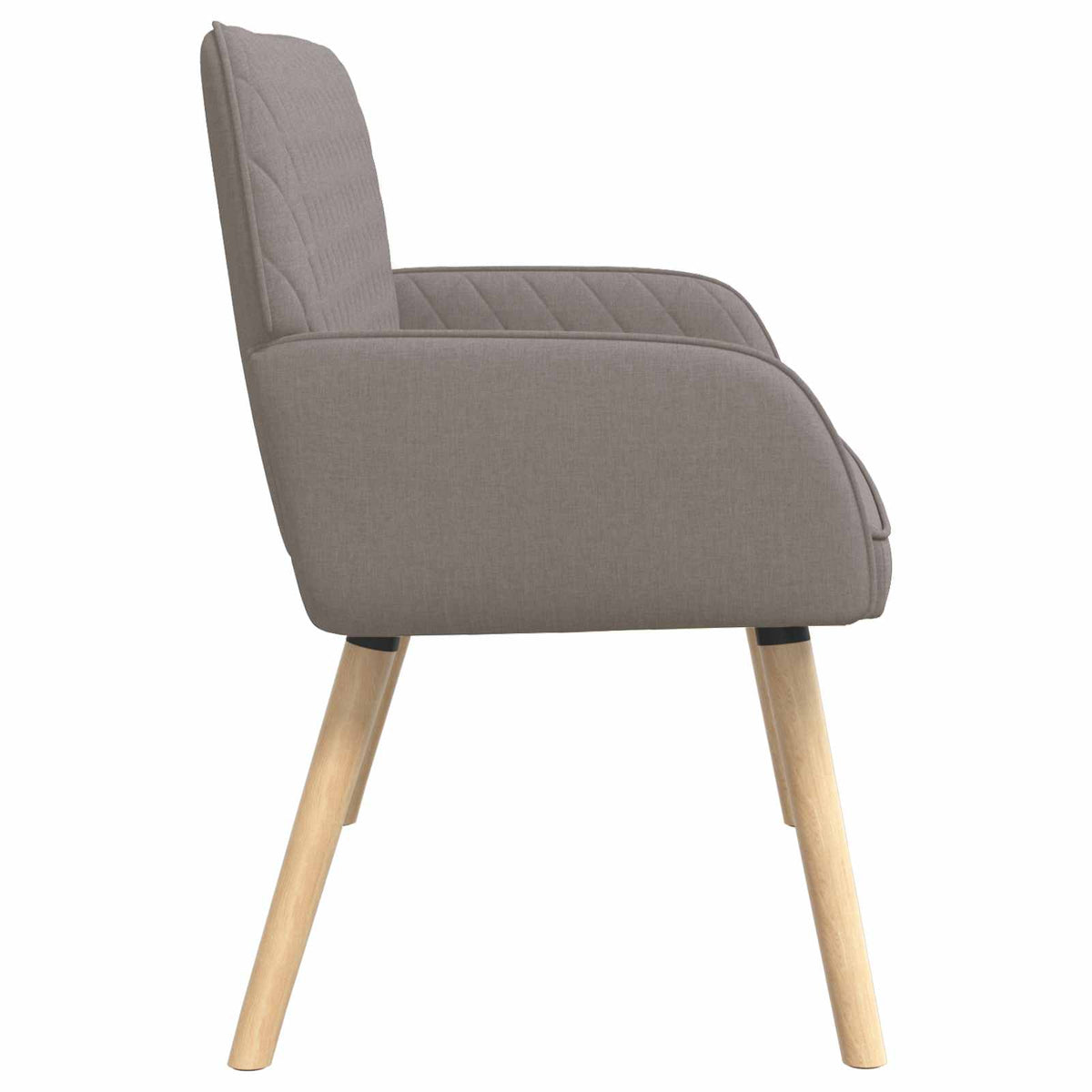 vidaXL 2 Seater Sofa with Solid Wood Legs 2-Seater Taupe Linen Fabric