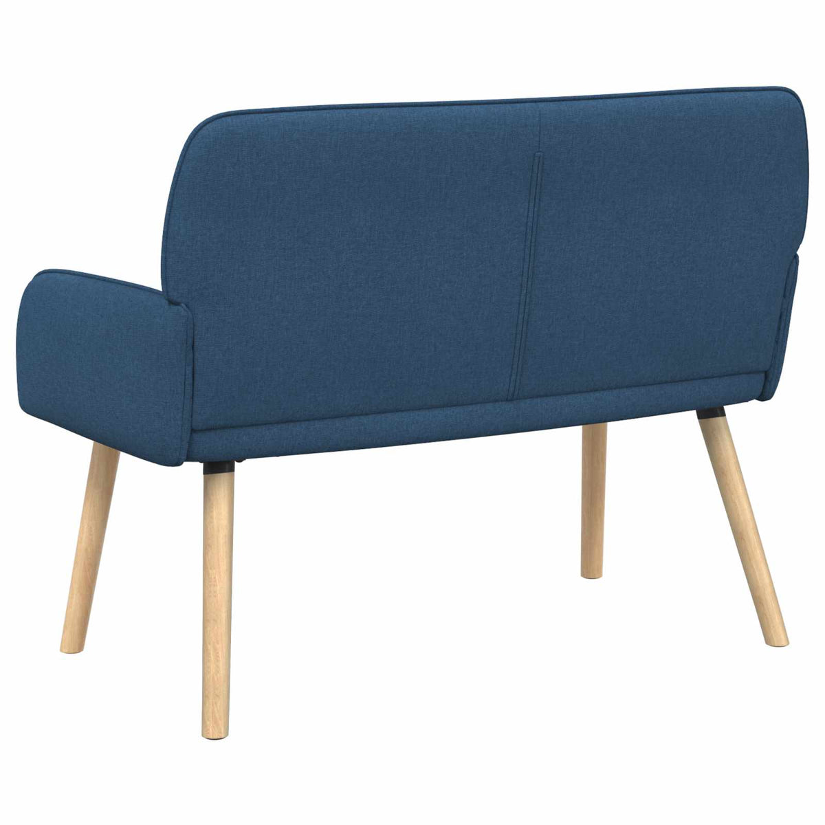 vidaXL 2 Seater Sofa with Solid Wood Legs 2-Seater Blue Linen Fabric