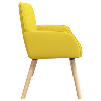 vidaXL 2 Seater Sofa with Solid Wood Legs 2-Seater Light Yellow