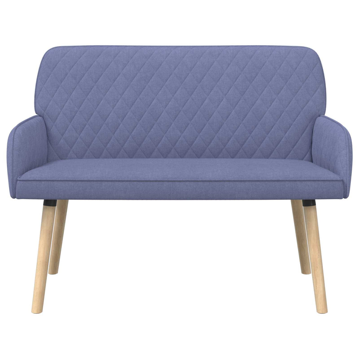 vidaXL 2 Seater Sofa with Solid Wood Legs 2-Seater Jeans Blue
