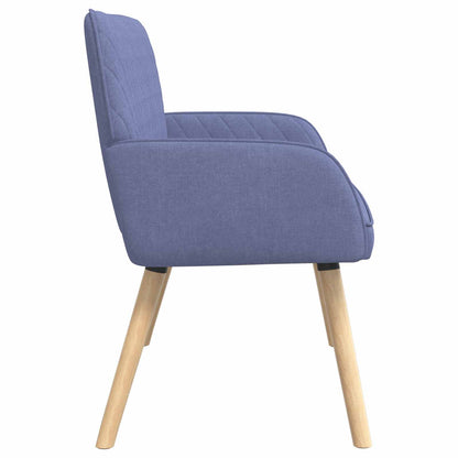 vidaXL 2 Seater Sofa with Solid Wood Legs 2-Seater Jeans Blue