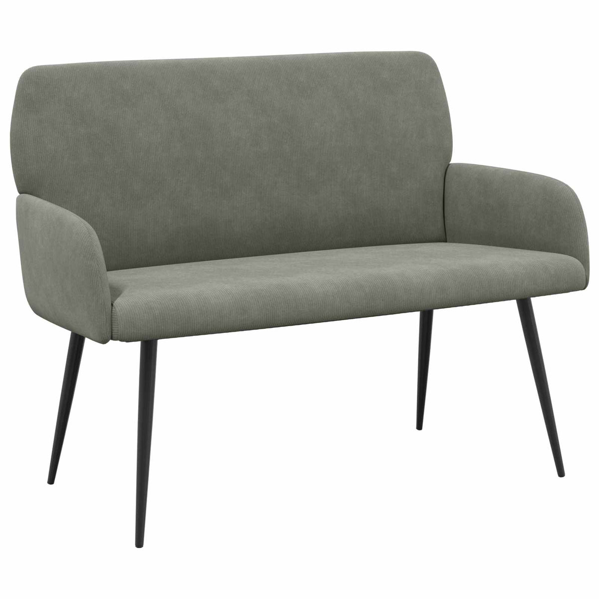 vidaXL 2 Seater Sofa with Metal Legs 2-Seater Light Grey