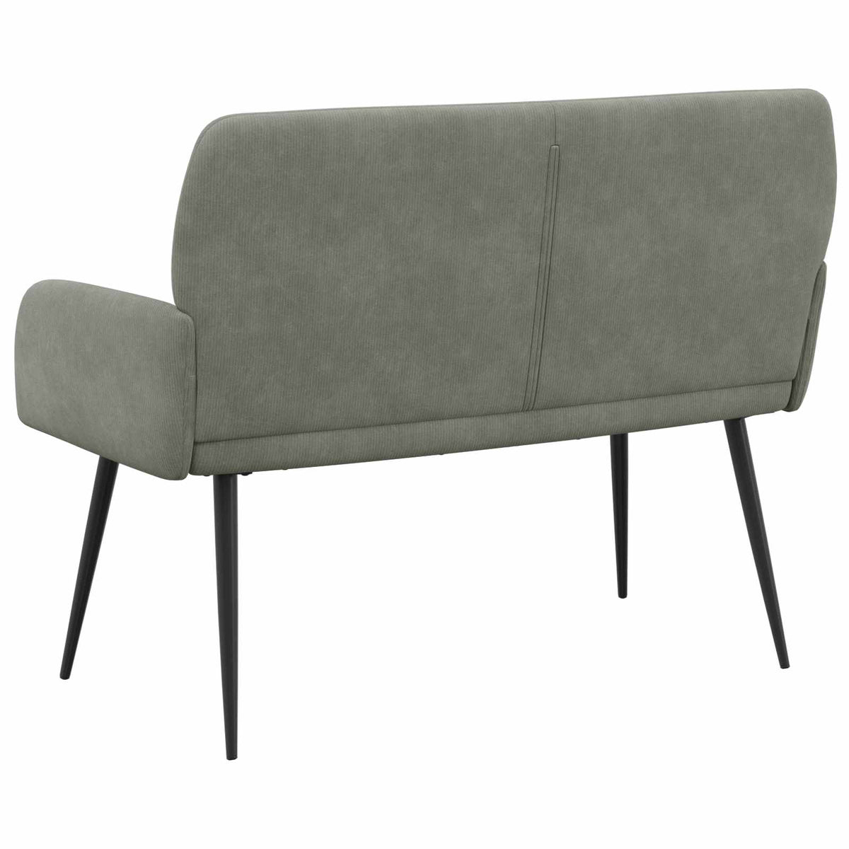 vidaXL 2 Seater Sofa with Metal Legs 2-Seater Light Grey