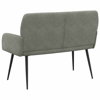 vidaXL 2 Seater Sofa with Metal Legs 2-Seater Light Grey