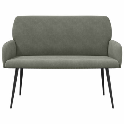 vidaXL 2 Seater Sofa with Metal Legs 2-Seater Light Grey