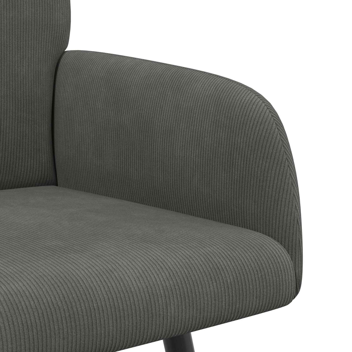 vidaXL 2 Seater Sofa with Metal Legs 2-Seater Dark Grey