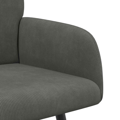 vidaXL 2 Seater Sofa with Metal Legs 2-Seater Dark Grey