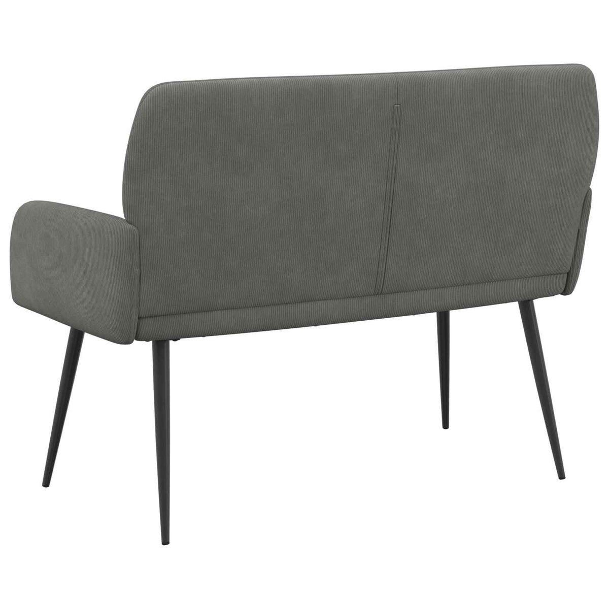 vidaXL 2 Seater Sofa with Metal Legs 2-Seater Dark Grey