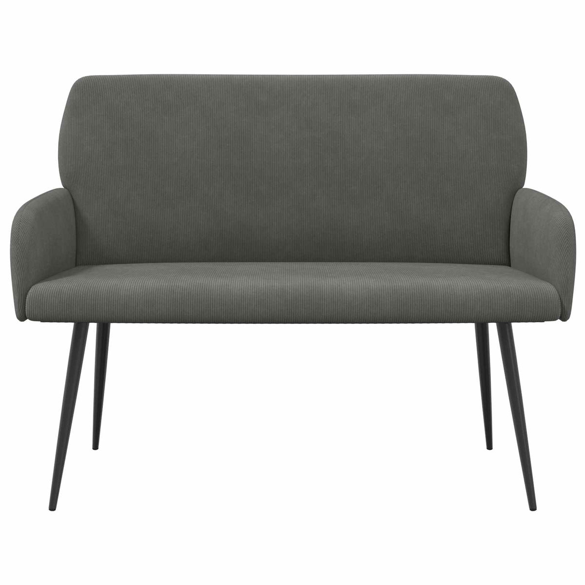 vidaXL 2 Seater Sofa with Metal Legs 2-Seater Dark Grey