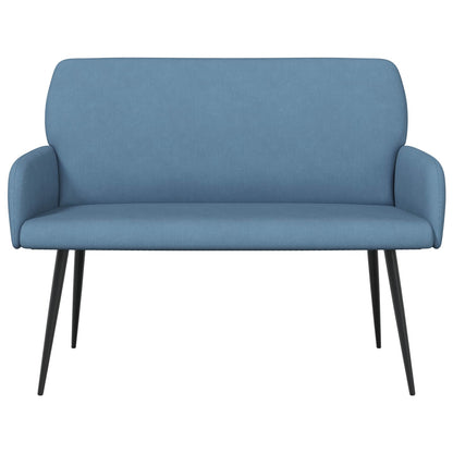 vidaXL 2 Seater Sofa with Metal Legs 2-Seater Blue Corduroy Fabric