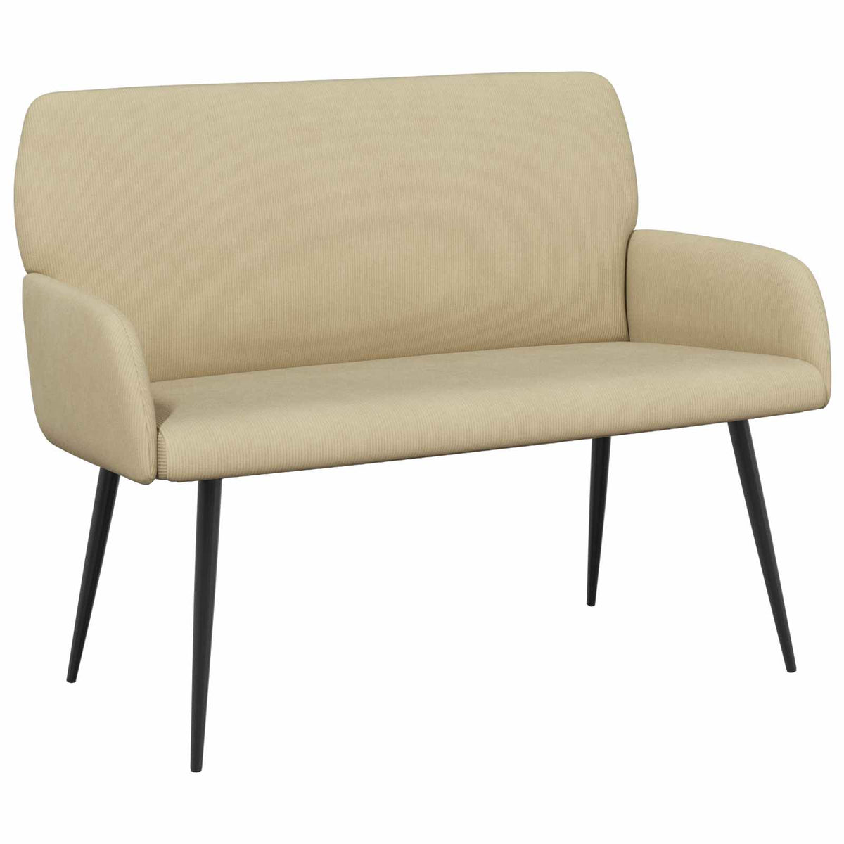 vidaXL 2 Seater Sofa with Metal Legs 2-Seater Grey Green