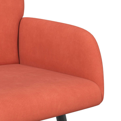 vidaXL 2 Seater Sofa with Metal Legs 2-Seater Red Orange