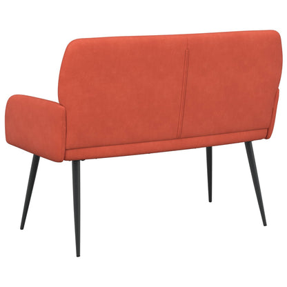 vidaXL 2 Seater Sofa with Metal Legs 2-Seater Red Orange