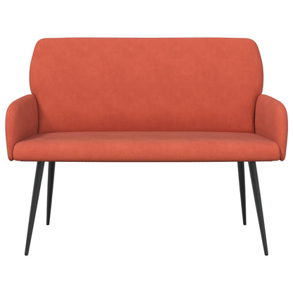 vidaXL 2 Seater Sofa with Metal Legs 2-Seater Red Orange