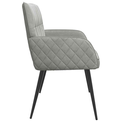 vidaXL 2 Seater Sofa with Metal Legs 2-Seater Light Grey Velvet