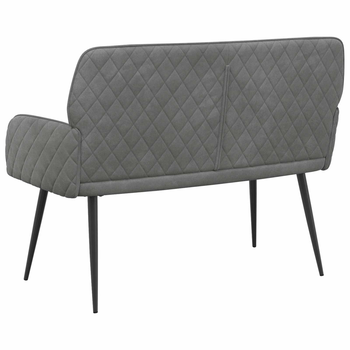 vidaXL 2 Seater Sofa with Metal Legs 2-Seater Dark Grey Velvet