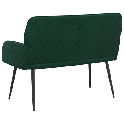 vidaXL 2 Seater Sofa with Metal Legs 2-Seater Dark Green Velvet