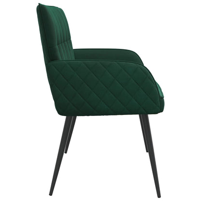 vidaXL 2 Seater Sofa with Metal Legs 2-Seater Dark Green Velvet